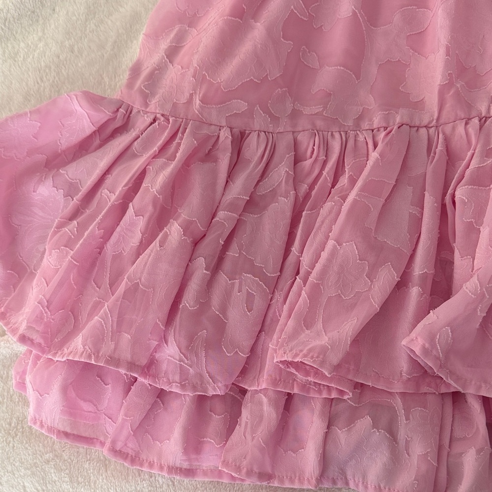 Altar'd State Pink Textured Spaghetti Strap Dress - Picture 3 of 6